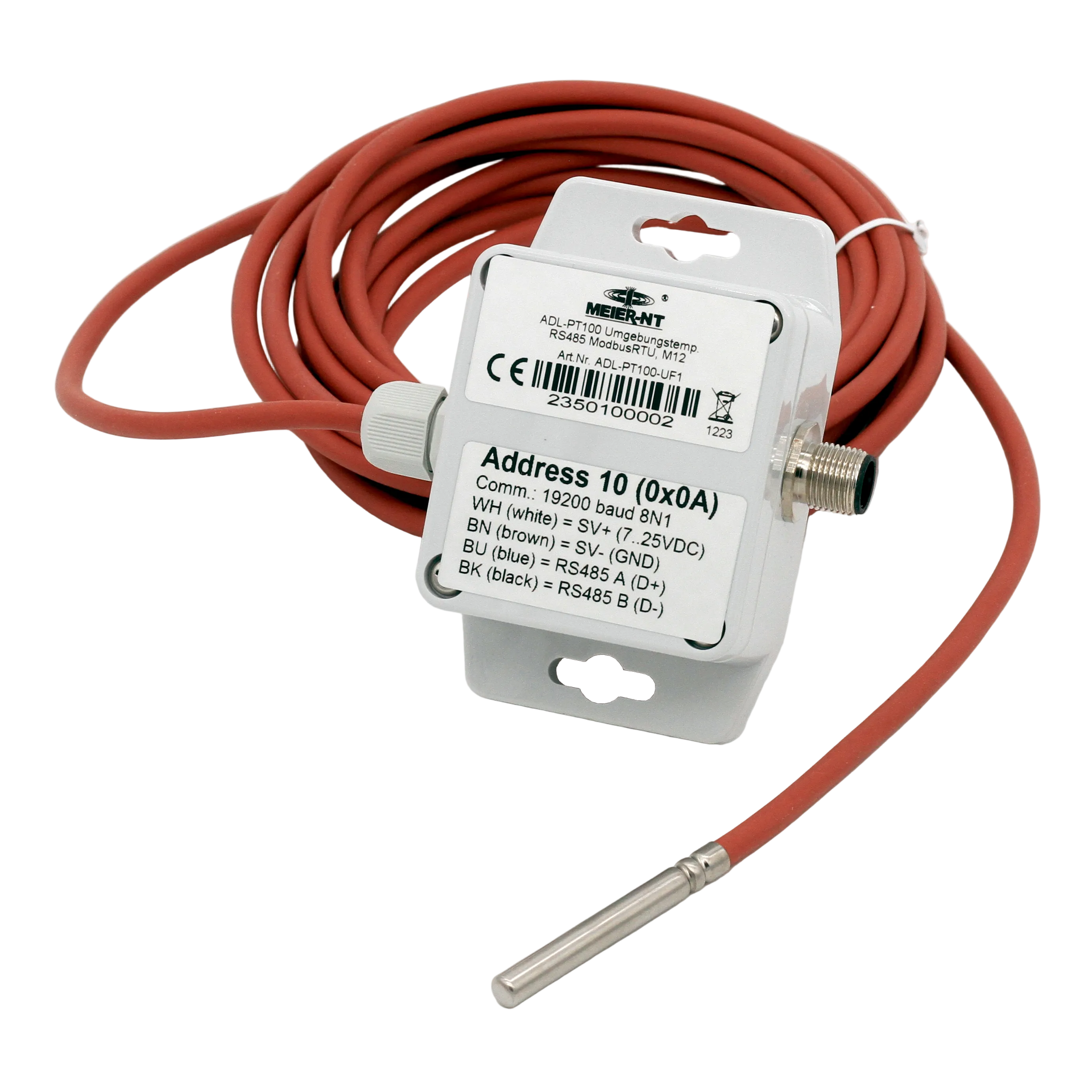 ADL-PT100 PT100 temperature sensor with Modbus RTU – DMITEC GmbH